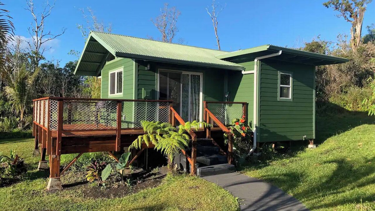 Pahoa Apartment | Puna Rainforest Hot Spring Retreat - Green Bamboo Cottage