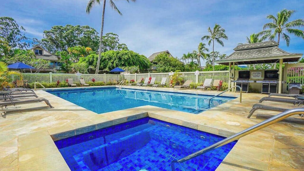 Princeville House | Quiet Princeville Condo with Covered Lanai, Pool & Hot Tub