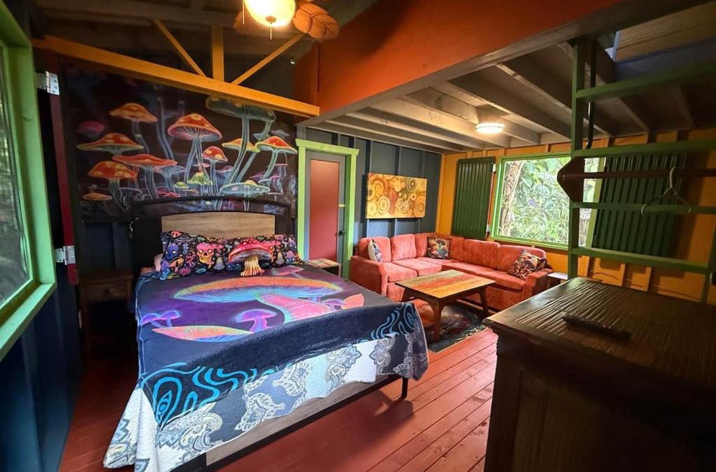 Kapoho House | RV in a Rainforest Tree! Fun, Colorful, Magical!