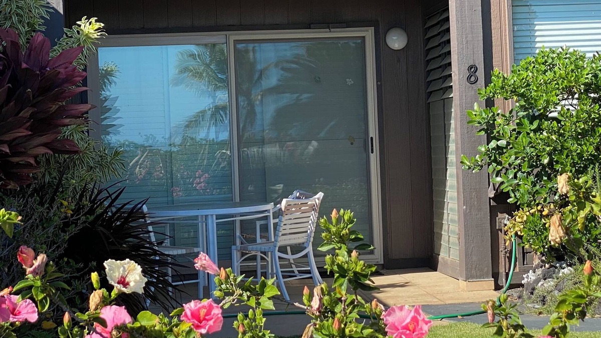 Punaluu Condo | Secluded , cozy poolside getaway. Ocean views, near black sand beach & turtles.