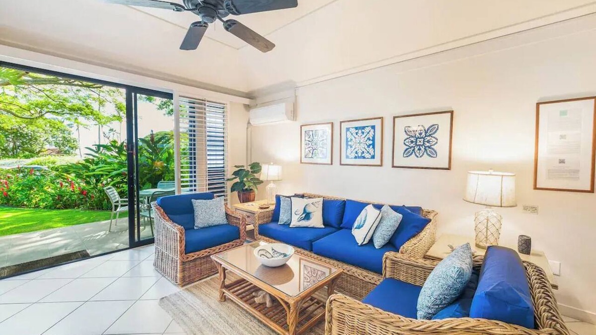 Poipu Condo | Serenity awaits - located just steps from beautiful Poipu beach with A/C!