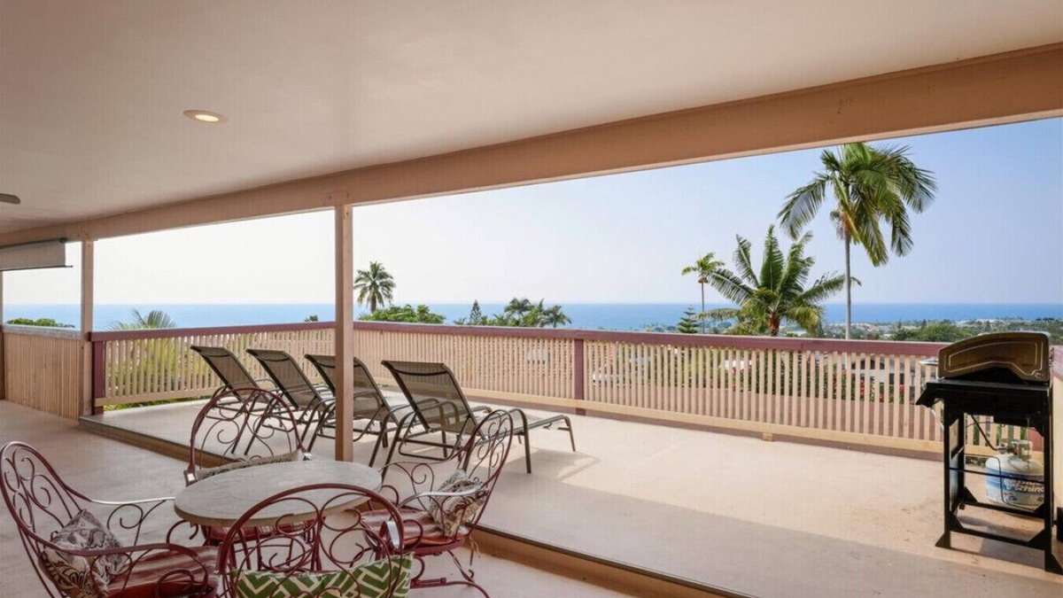 Kailua-Kona House | Spacious 4-Bedroom Kona Retreat | Ocean Views, Home Theater & Huge Lanai