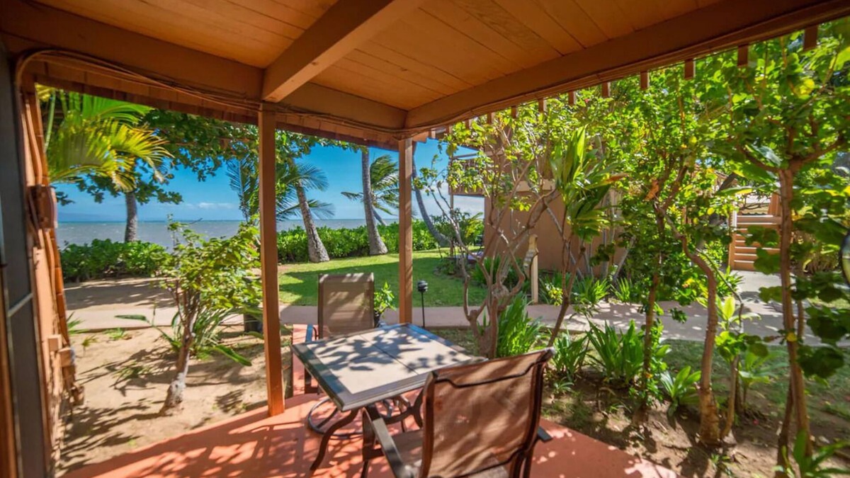 Kaunakakai House | Stunning Ocean View Room w/Patio | Scenic Ocean Front Outdoor Pool Access