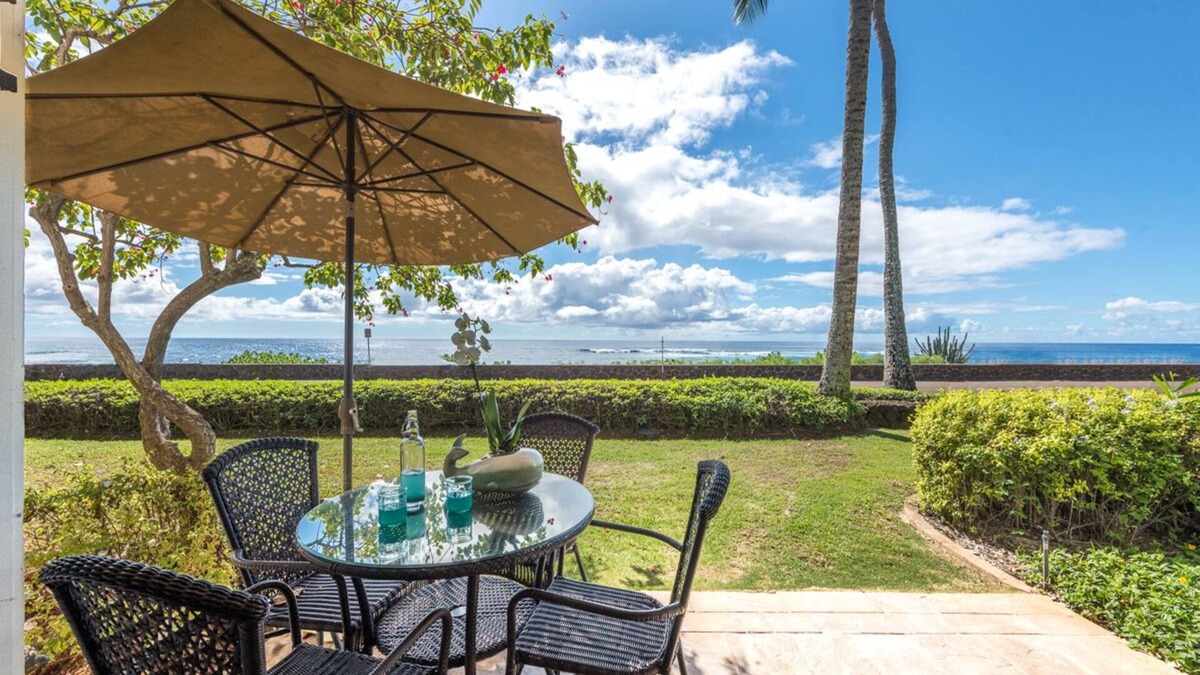 Poipu House | Summer Deal Poipu Ocean View Townhome with Lanai and Pool Access