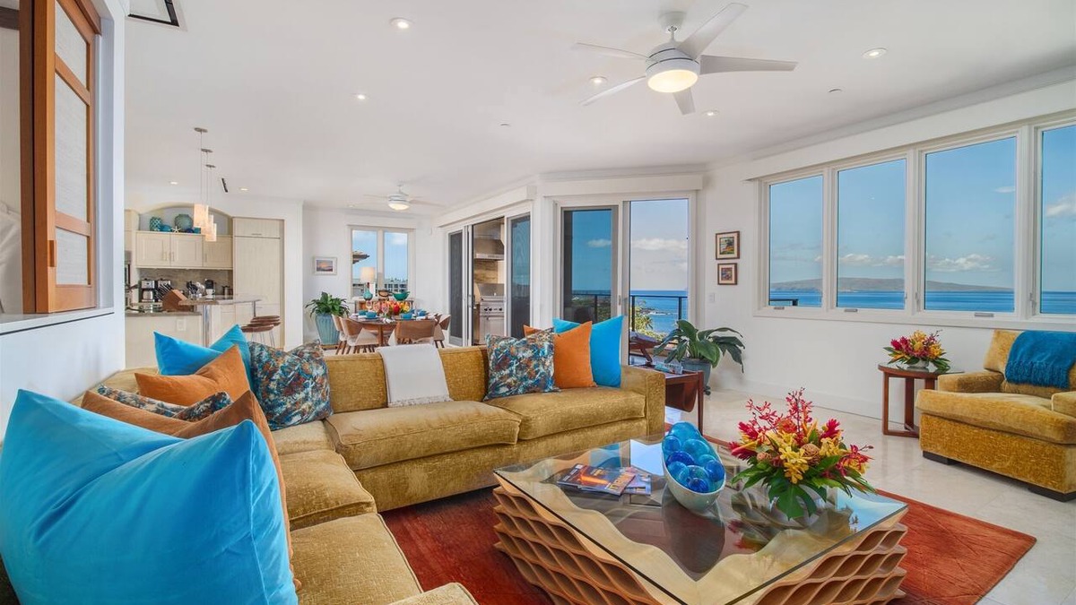 Wailea Villa | TOP FLOOR OCEAN VIEW PENTHOUSE | K507 WAILEA BEACH VILLAS