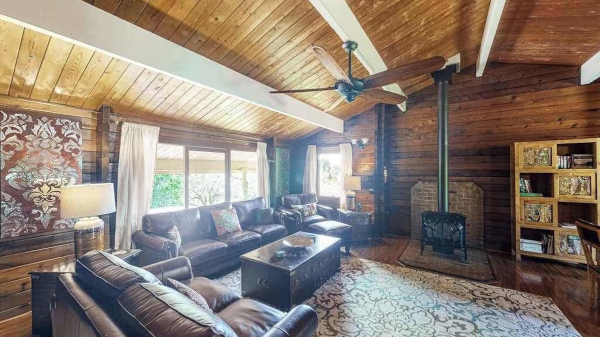Volcano House | Tranquil Volcano Acres with Fireplace & Lanai
