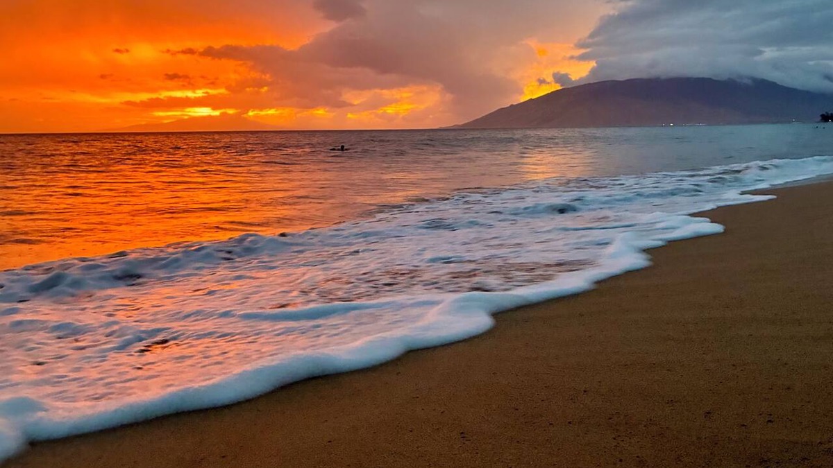 Kihei Condo | Upgraded 1BD/1.5BA ocean view condo steps away from fantastic Kam 1 beach