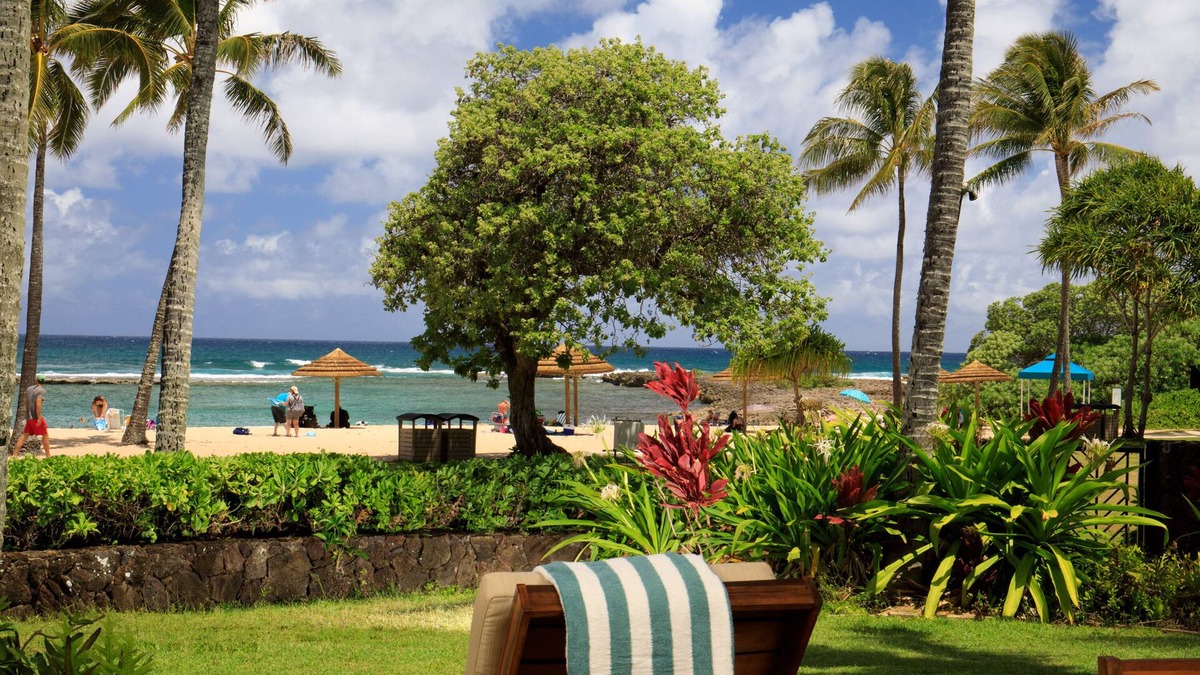 Kahuku Apartment | Villa 102: Fall Reduced 50%! Ocean View Turtle Bay Beachfront