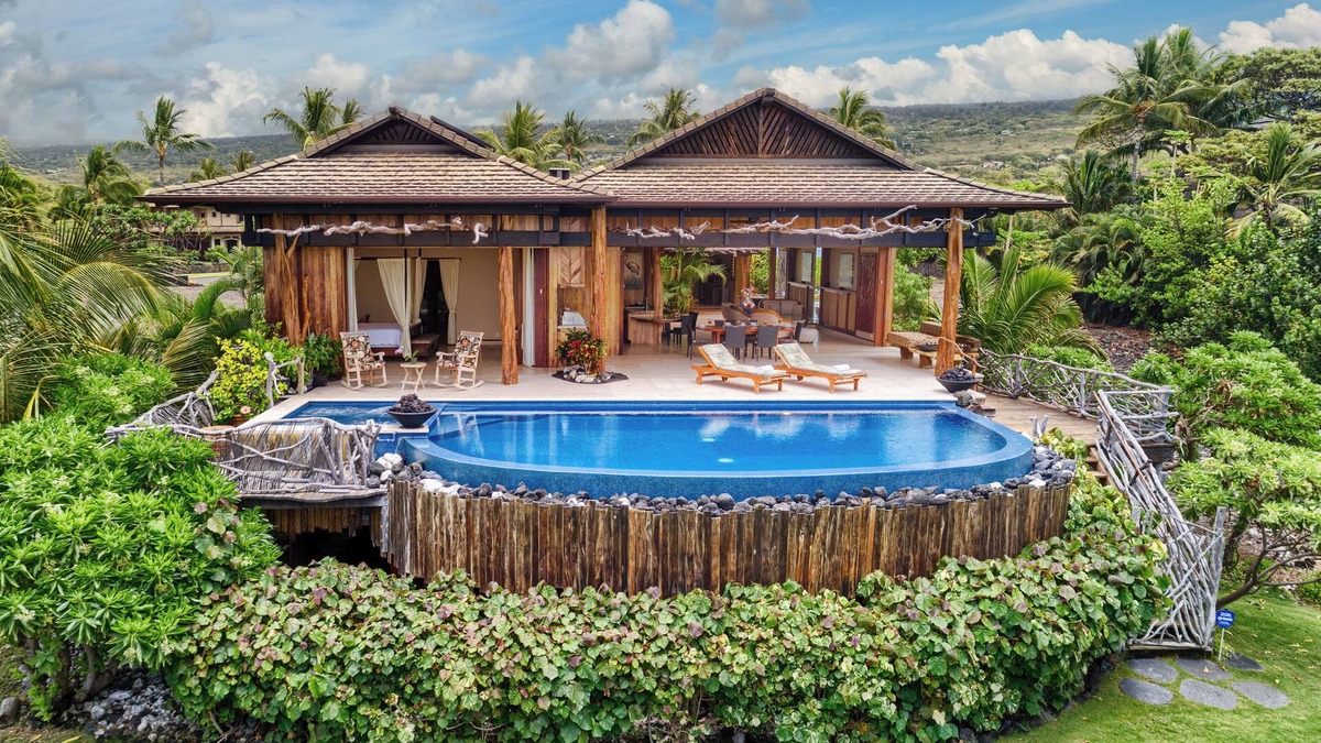 Kahaluu-Keauhou House | Where the Infinity Pool Meets the Pacific, Kona Oceanfront Estate