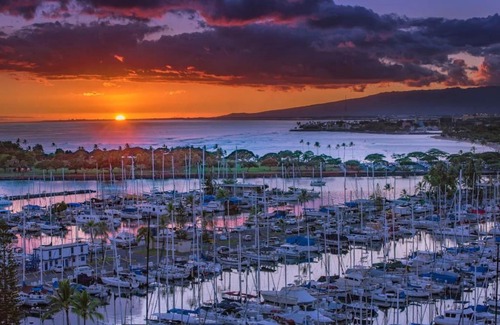 Waikiki Apartment | 1341- Ilikai Collection 7- Gorgeous Sunset and Beachfront Condo