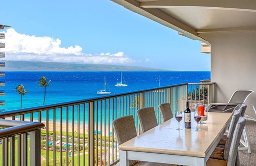 Kaanapali Condo | 8th Floor 2BR Corner Suite with Oceanview Balcony