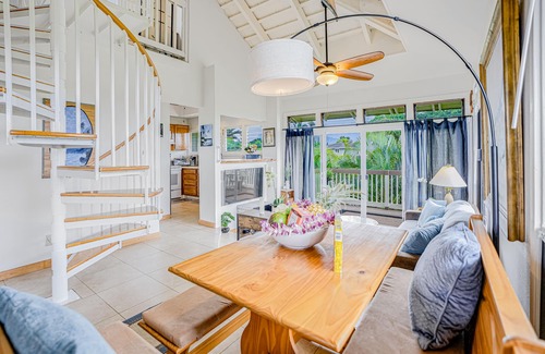 Princeville House | Corner studio with fast WiFi, expansive mountain views, pool, & grills