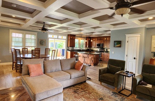 Poipu House | Fitness Club, A/C, 6 BDR, 6 BA, Walk to beaches, food, shops, sleeps up to 14!