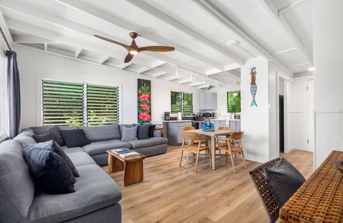 Pupukea House | Hibiscus @ ke Iki Beach Bungalows~Daily Yoga~Sauna~Cold plunge~AC
