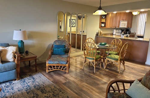 Kihei Condo | Kamaole Sands 2BR, 2BA on One Level Overlooks Pool Rates $189-$239