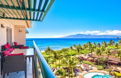 Honokowai Apartment | KBM Resorts Spacious 5-Bedroom Honua Kai Collection Multi Unit Listing Same Floor Ocean Views 2 Free Rental Cars HKH-60309