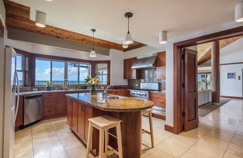 Maili House | Konishiki Beachhouse Estate: Luxury 6BR Oceanfront Home w/Private Pool, Beach A