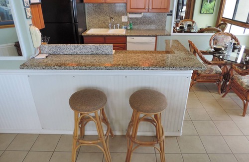 Poipu Condo | Kuhio Shores 418 - Oceanfront Two Bedroom "Penthouse" Poipu Condo with A/C