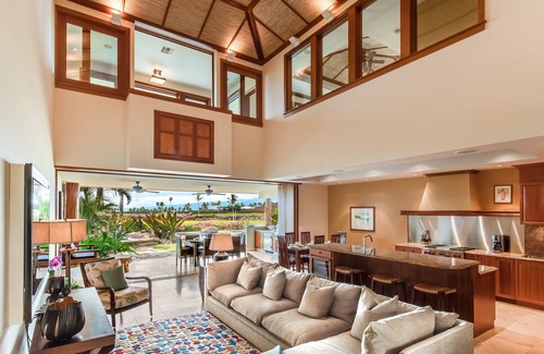 Waikoloa House | Lush Luxury Oasis w/Private Pool, Spa, AC, Yard & Coastal Views: OneOcean 1C