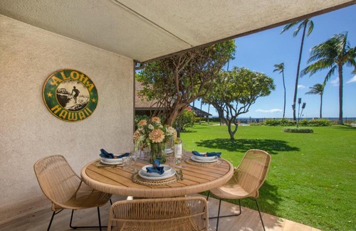 Kihei Apartment | Maalaea Surf Oceanfront 1 BR Sleeps 4 Sailors Surfers Paradise Complimentary Car with 6 Nights MSR-F2 by KBM