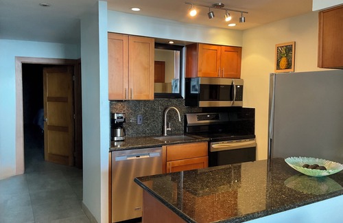 Historic Lahaina Front Street Condo | MAUI LAHAINA SHORES #105nOCEAN-BEACH FRONT LOCATION GROUND FLOOR nNO RESORT FEE