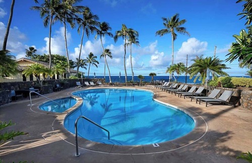 Poipu Apartment | NEW A/C - Two Bedroom Sleep 6 with Pool steps to Ocean and Amazing Sunsets!