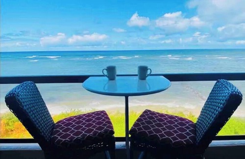 Mokuleia Condo | Ocean Front, Beach Front, 2b/2b, near Haleiwa, North Shore property.