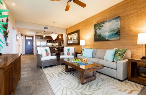 Waikoloa Condo | Ocean Front. Includes Waikoloa Gold Golf Memberships Benefits. Halii Kai 14B
