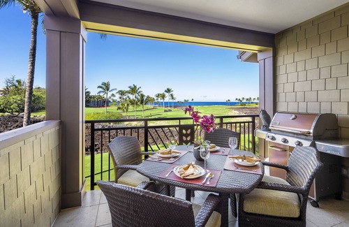 Waikoloa Condo | 🏖️Ocean View Townhome w/2 Lanais + BBQ | Hali'i Kai