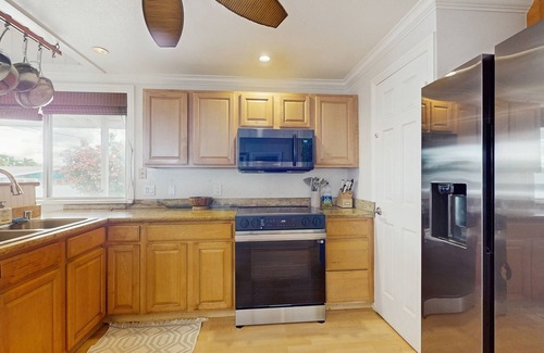 Waialua House | Oceanfront home w/detached studio, lanai, hot tub, beach access and WIFI