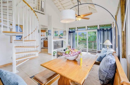 Princeville Condo | Paniolo 202A- Princeville Loft Studio- Hanalei Mountain Views, AC, Pool, Laundry