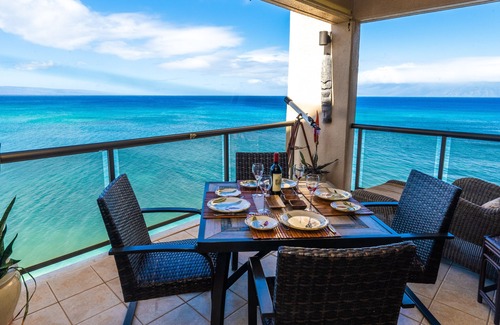 Kahana Condo | Panoramic Oceanfront with AC, Washer Dryer, 2 bed 2 bath