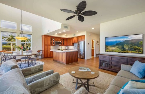 Poipu Condo | Pili Mai 6I – Lovely ocean, mountain, and sunset views overlooking the Kiahuna Golf Course