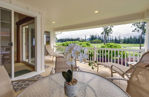 Princeville Condo | Princeville Condo w/Mountain & Golf Course Views!