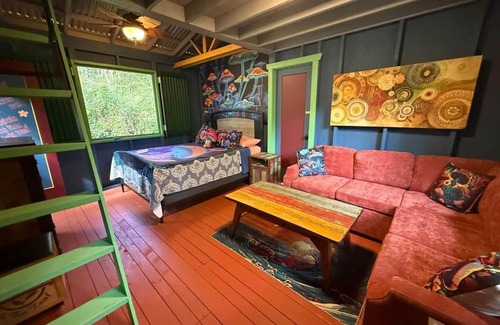 Kapoho House | RV in a Rainforest Tree! Fun, Colorful, Magical!