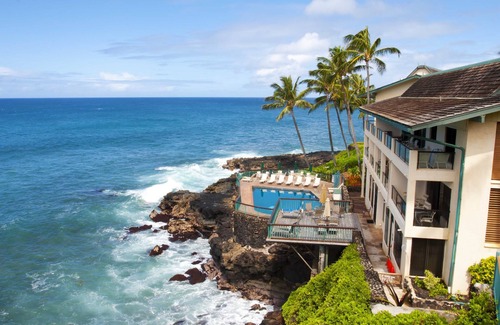 Poipu Condo | Sea Cove Hideaway Stunning Oceanfront Views With A/C End Unit At Poipu Shores