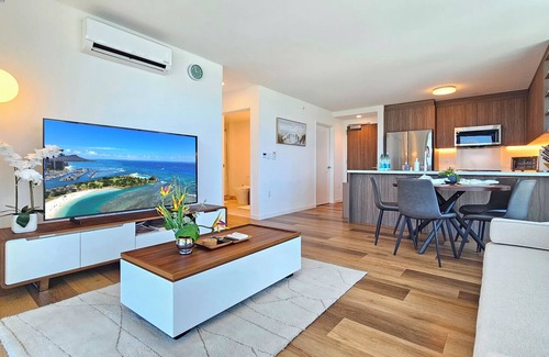 Ala Moana Condo | Serene High-Rise Escape with Ocean Views & Sunset