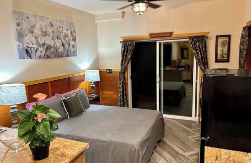 Kehena Apartment | Studio Phoenix, Pet Friendly Near Black Sand Beach Kitchen Dryer Washer & WiFi
