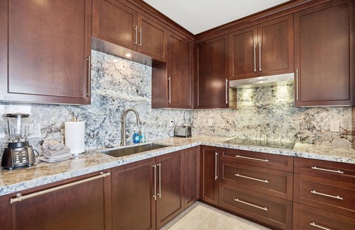 Wailea Condo | Stunning Beachfront Condo at Makena Surf Resort #E104 with Panoramic Ocean Views