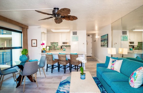 Kihei Condo | SUGAR BEACH BLISS - NEW REDESIGN - Luxury Beachfront CORNER + NEW 5 STAR!