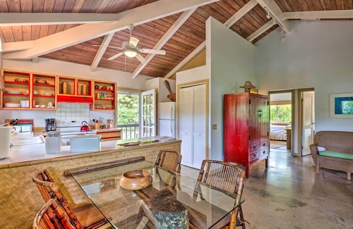Wailua House | Summer Deal Kapaa Cottage with Garden Steps from the Beach