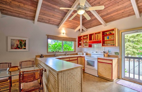 Wailua House | Summer Deal Kapaa Cottage with Garden Steps from the Beach
