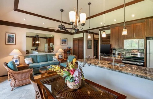 Poipu Condo | Upgraded Condo w/Lanai to Lawn, Modern Kitchen+Bath, WiFi–Kiahuna Plantation #2045