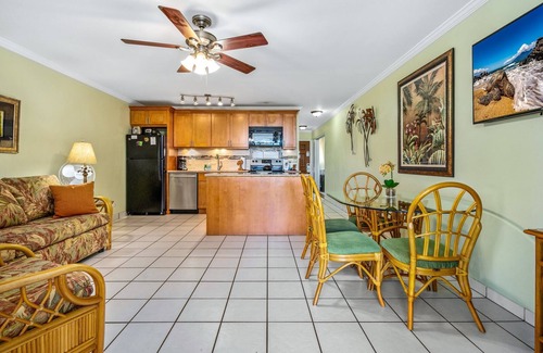 Kihei Condo | Waiohuli Beach Hale #C-112 Oceanfront Complex with Ocean Views! Ground Floor