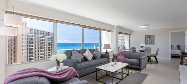 26 FREE Parking/Ocean Front 2br-Waikiki/Ala Moana