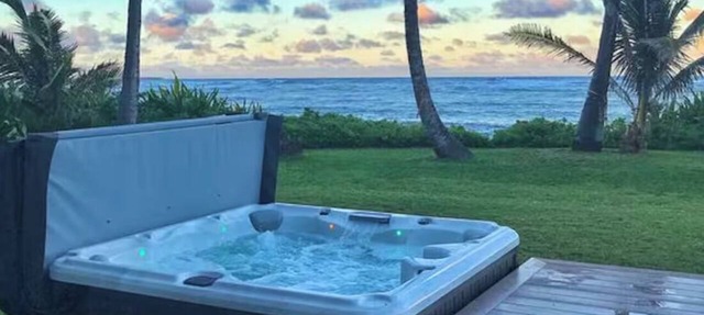 Beachfront Luxe Home on North Shore – Sleeps 18, AC, Hot Tub, Fire Pit & More!