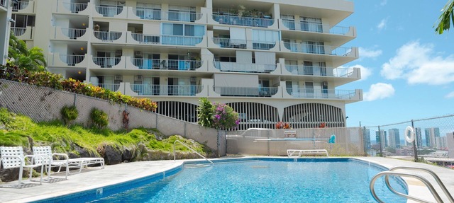 Charming 1-bedroom penthouse corner unit in welcoming Honolulu neighborhood