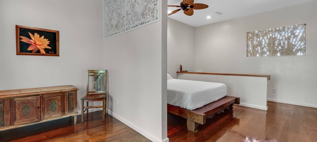 Cozy Ohana suite with private patio, deck, & tropical garden setting
