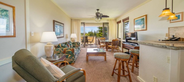 Golf Villas Partial Ocean View 1 Bedroom at The Kapalua Villas Maui