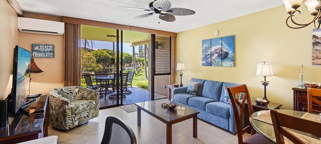 Kamaole Sands 10-113: Ocean View, Ground Level, Renovated, Large Lanai, Split-AC